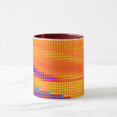 MUG ART DE POINTS DE COULEUR RETRO (Centre)