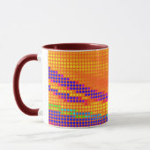 MUG ART DE POINTS DE COULEUR RETRO (Gauche)