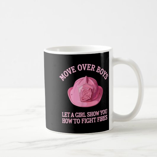 Mug Art de pompier drôle pour femmes filles pompier (Droite)