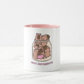 Mug Art de pot de Capybara - "Antidépresseurs" Caprice (Centre)
