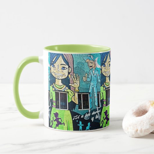 Mug Art de rue à Bogota (Avec donut)