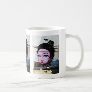 Mug Art de rue Lady Lao Graffiti