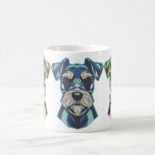 Mug Art de Schnauzer géométrique (Centre)