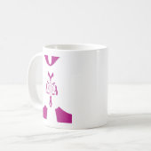 Mug Art de sensibilisation au cancer du sein Imprimer (Devant gauche)