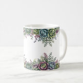 Mug Art de succulente élégant (Devant droit)