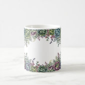 Mug Art de succulente élégant (Centre)