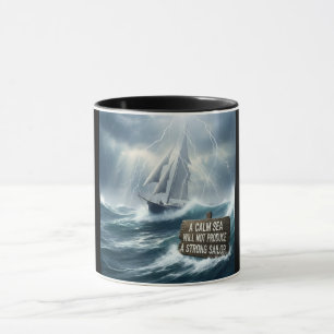 Mug Art de tempête océanique motivante