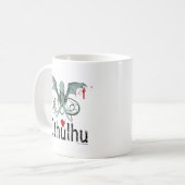 Mug Art de vecteur d'horreur de Cthulhu (Devant gauche)