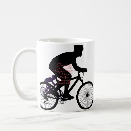 Mug Art de vélo minimaliste (Gauche)