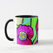 Mug Art de verre aux anémones (Gauche)