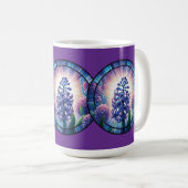 Mug Art de verre Hyacinthe teinté (Devant droit)