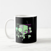 Mug Art de visage divisé techno grille de doom Gir Inv (Gauche)