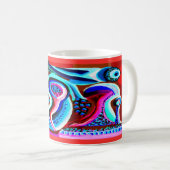 Mug Art de vision extraterrestre (Devant droit)