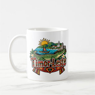Mug Art de voyage dessiné à la main monument historiqu
