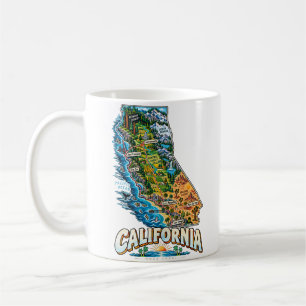 Mug Art de voyage dessiné à la main sur les monuments