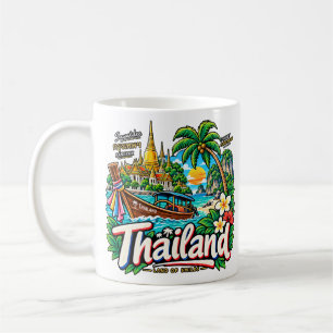 Mug Art de voyage dessiné à la main sur les monuments