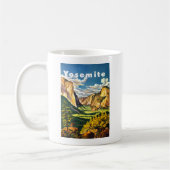 Mug Art de voyage du parc national de Yosemite (Gauche)
