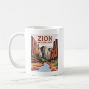 Mug Art de voyage du parc national de Zion
