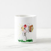 Mug Art de yoga - "mère dans" la pose modifiée de (Centre)