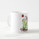Mug Art de yoga - torsion spinale (Devant gauche)