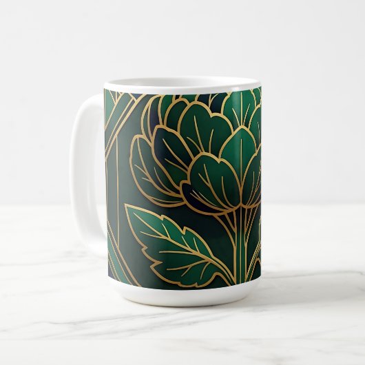 Mug Art Déco Artichaut (Devant gauche)
