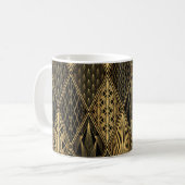 Mug Art Déco Black Gold Elegance (Devant gauche)