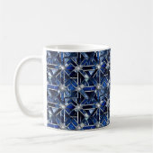 Mug Art Déco Bleu Géométrique (Gauche)