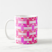 Mug Art Déco chic industriel - rose, fuchsia, orchidée (Gauche)