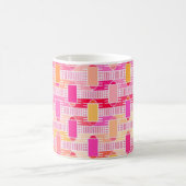 Mug Art Déco chic industriel - rose, pêche, or (Centre)