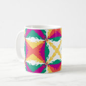 Mug Art Déco Colorful Swirl Retro Art Abstrait (Devant gauche)