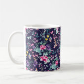 Mug Art Déco customisé au design floral (Gauche)