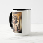 Mug Art déco Damsel AI Concept Art by Xzendor7 (Devant gauche)
