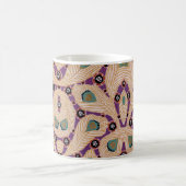 Mug Art Déco Design No 1 Peacock Feathers (Centre)