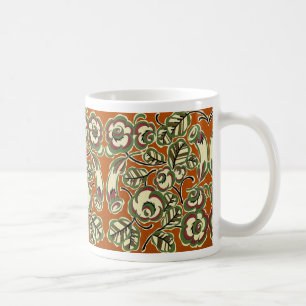 Mug Art Déco Design No 5 Floral Pattern