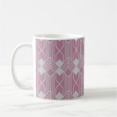 Mug Art Deco Diamond Shapes and Lines (Gauche)