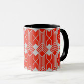 Mug Art Deco Diamond Shapes and Lines (Devant droit)