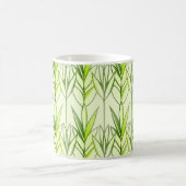 Mug Art Déco Elégant Feuille vert feuillu motif floral (Centre)