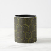Mug Art Déco En Or Et Noir (Centre)