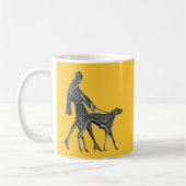 Mug Art déco femme et chien (Gauche)