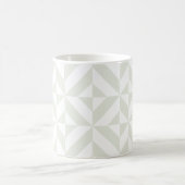 Mug Art Déco Géométrique Gris Clair (Centre)