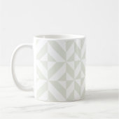 Mug Art Déco Géométrique Gris Clair (Gauche)