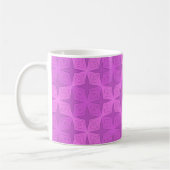 Mug Art déco géométrique lilas vif (Gauche)