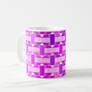 Mug Art Déco industriel chic, violet, orchidée, lavand