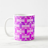 Mug Art Déco industriel chic, violet, orchidée, lavand (Gauche)