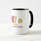 Mug Art Déco Luxe | Chef-d'oeuvre Emerald et Gold (Devant droit)