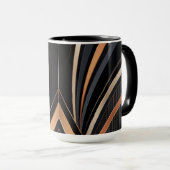 Mug Art Deco Metallic Geometric Elegance (Devant droit)