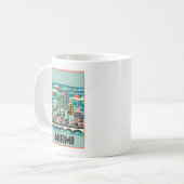 Mug Art déco Miami Floride (Devant gauche)