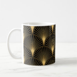 Mug Art Déco Or Noir : Luxe incomparable