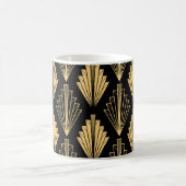 Mug Art Déco Or Noir : sans couture (Centre)