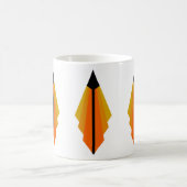 Mug Art Deco Pattern 3 en orange (Centre)